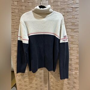 90'S Ralph Lauren POLO JEANS COMPANY cotton knit sweater men's size M Vintage